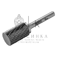 Борфреза по металлу Denzel твердосплавная, цилиндрическая, тип-А, 16 мм