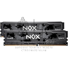Оперативная память Apacer Nox, DDR5, 32Gb (2x16Gb), 5200MHz, CL40, DIMM, радиатор, серый/черный
