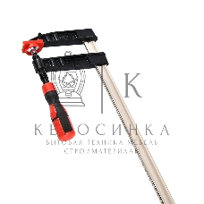 Струбцина F-образная усиленная Deli DL111230Z 300x120 мм, макс. усилие зажима 3500N, резьба 16мм