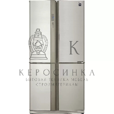 Холодильник Sharp SJ-EX93PBE бежевый трехкамерный 345/211 л морозилка снизу Side by Side