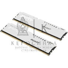 Оперативная память Kingston Fury Beast EXPO, DDR5, 32Gb (2x16 GB), 6400 MHz, CL32, радиатор, белый