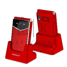 Мобильный телефон Maxvi E11ds красный/серебристый