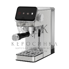Кофеварка рожковая BQ CM7003 серебристый, исп. кофе - молотый, 1,2 л, 1350 Вт, 20 бар