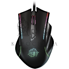 Мышь проводная Qumo Medusa M81 черный, 3200 dpi, USB, кнопки - 7