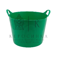 Ведро Сибртех гибкое сверхпрочное, 40 л, зеленый