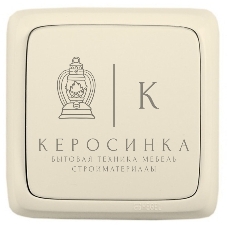 Переключатель HEGEL ВА10-163-01 одноклавишный наружный с изоляционной пластиной слоновая кость 10А