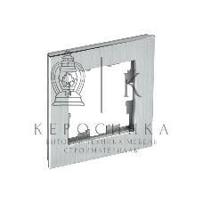 Рамка 1-местная IEK BRITE РУ-1-1-БрА (BR-M12-M-K47) металл алюминий