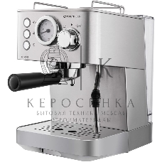 Кофеварка рожковая Maunfeld MF-721S PRO нержавеющая сталь, исп. кофе - молотый/чалды, 1.5 л, 1140 Вт, 15 бар