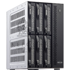 Сетевое хранилище TerraMaster D6-320 DAS tower/JBOD,RAID0,1/up to 2 SATA(3,5' or 2,5')/1xUSB3.2 Type-C gen2/1xPS/1YW