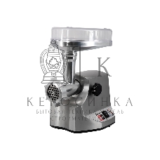 Мясорубка электрическая Sakura SA-6411 Professional серый, 2400 Вт, 2.5 кг/мин, реверс, защита от перегрузки, насадки - 5