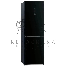 Холодильник Hitachi R-BG410PUC6X GBK черный двухкамерный 215/105л морозилка снизу, No Frost