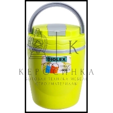 Термос Diolex DXC-1400-3-YE 1400 мл, желтый, пищевой пластик с колбой из нерж. стали