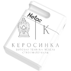 Флешка USB Netac U116 mini (NT03U116N-064G-32WH), 64Gb, USB 3.2, R/W 90/30, белый