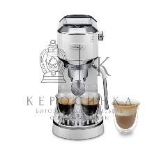 Кофеварка рожковая DeLonghi EC890.WI белый, молотый, 1,1 л, 1450 Вт, 15 бар
