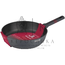 Сотейник Rondell Stripes RDA-1617 d=28 см, (без крышки) серый