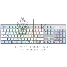 Клавиатура проводная A4Tech Fstyler FS100 Neon, USB, синий/белый