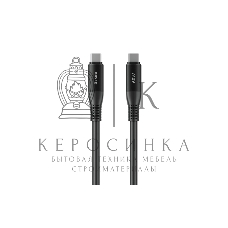 Кабель OLMIO SHIELD, Type-C - Type-C, 60W 3A, 1.2м, черный