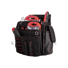 Поясная сумка монтажника Deli DL5865 250 x 250 x 110мм, 7 карманов, ткань Оксфорд 1680D, кожанные боковые карманы