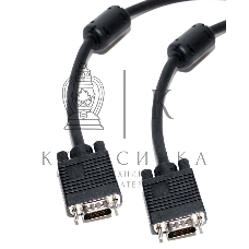 Кабель для монитора VGA (M) -VGA (M), 1.8m, 5bites (APC-133-018), ферритовые кольца