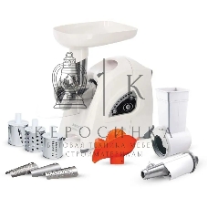 Мясорубка электрическая Аксион М42.02 белый мощность 1700 Вт