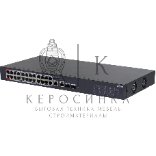 Коммутатор Dahua DH-CS4226-24ET-375 (L2) 24x100 Мбит/с 2xКомбо (1000BASE-T/SFP) 2SFP 24PoE 375W управляемый