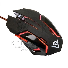 Мышь проводная Nakatomi MOG-20U черный, 2400 dpi, USB, кнопки - 6