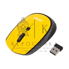Мышь беспроводная HIPER HOMW-085 желтый, 1600 dpi, радиоканал, USB, кнопки - 4
