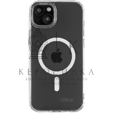 Чехол (клип-кейс) uBear для Apple iPhone 15 Plus Real Mag Case with MagSafe прозрачный (CS254TT67RL-I23M)