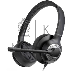 Гарнитура проводная с микрофоном Acer OHW309 черный 1.6м накладные USB оголовье (ZL.HDSEE.004)