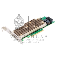 RAID-контроллер Broadcom 9460-8I SGL (05-50011-02/03-50011-33012) PCIe 3.1 x8 LP, SAS/SATA/NVMe, RAID 0,1,5,6,10,50,60, 8port(2 *int SFF8643), 2GB Cache, 3508ROC (003617)