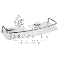 Полка для принадлежностей прямая BRIMIX 14101, для душевых стоек, с бортиком, антивандальная, из оргстекла