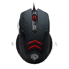 Мышь проводная Qumo Crypt M57 черный, 3200 dpi, USB, кнопки - 6