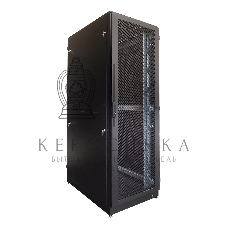 Шкаф серверный напольный 42U (800 1000) двойные перфорированные двери 2 шт., черный