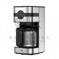Кофеварка капельная BQ CM2002 стальной/черный, исп. кофе - молотый, 1.5 л, 900 Вт.