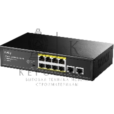Коммутатор Cudy FS1010PG (L2) 8x100Мбит/с 2x1Гбит/с 8PoE+ 120W неуправляемый