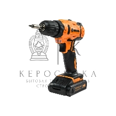 Дрель-шуруповерт аккумуляторная Вихрь ДА-20Л-2К 72/14/21, Аккумуляторная, 20В, 2 АКБ, Кейс