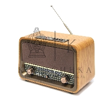 Радиоприемник Сигнал БЗРП РП-337, УКВ 88-108МГц,СВ,КВ, корпус МДФ,220V, DC6В, акб 1200мА·ч,BT/USB/microSD