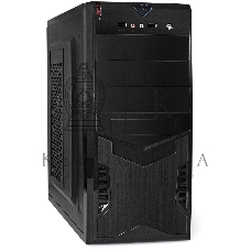 Компьютерный корпус Miditower ExeGate CP-601-UNS350 (ATX, БП UNS350 с вент. 12см, 2*USB, аудио, черный)
