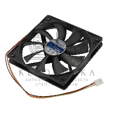 Вентилятор для корпуса 5bites FB12015S-12L3 черный, 120 x 120 x 15 мм, пластик, 1200 об/мин, 27 дБ, 3 pin