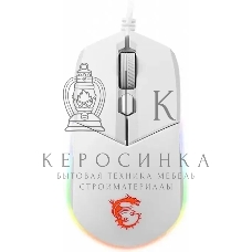 Мышь проводная MSI Clutch GM11 белый, 5000 dpi, USB, кнопки - 6