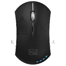 Мышь беспроводная Qumo Office Luna M74 черный, 1600 dpi, радиоканал, USB, кнопки - 6