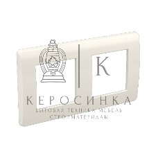 Рамка двухместная DKC Brava 75012W 2+2 модуля, белая