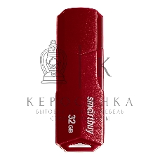 Флешка USB SmartBuy CLUE Burgundy (SB32GbCLU-BG), 32Gb, USB 3.1, R/W 40/25, красный