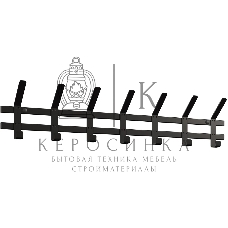 Вешалка настенная НИКА ВНТ7М/Ч черный