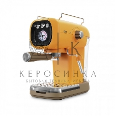 Кофеварка эспрессо BQ CM2004 желтый, исп. кофе - молотый, 0.6 л, 1100 Вт, 20 бар