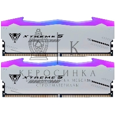 Оперативная память Patriot Viper Xtreme 5, DDR5, 48GB (2x24GB), 6000MHz, CL30, DIMM, с радиаторами, RGB, серебристый