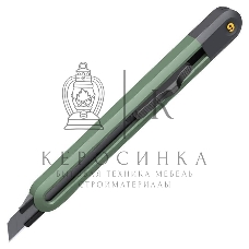 Технический нож Home Series Green Deli HT4009L ширина лезвия 9мм, эксклюзивный дизайн, корпус из высококачественного софттач пластика