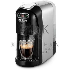 Кофемашина Kitfort КТ-7508 1400Вт серебристый/черный