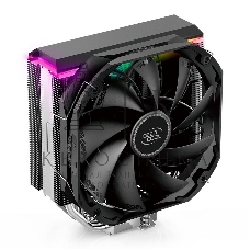 Кулер для процессора DEEPCOOL AS500 черный, 140 мм, алюминий/медь, 1200 об/мин, 26 дБ, 4 pin, 220 Вт, 164 мм