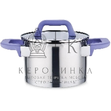 Кастрюля Lara LR02-251 Лаванда 2 л с крышкой, 16 см, нержавеющая сталь